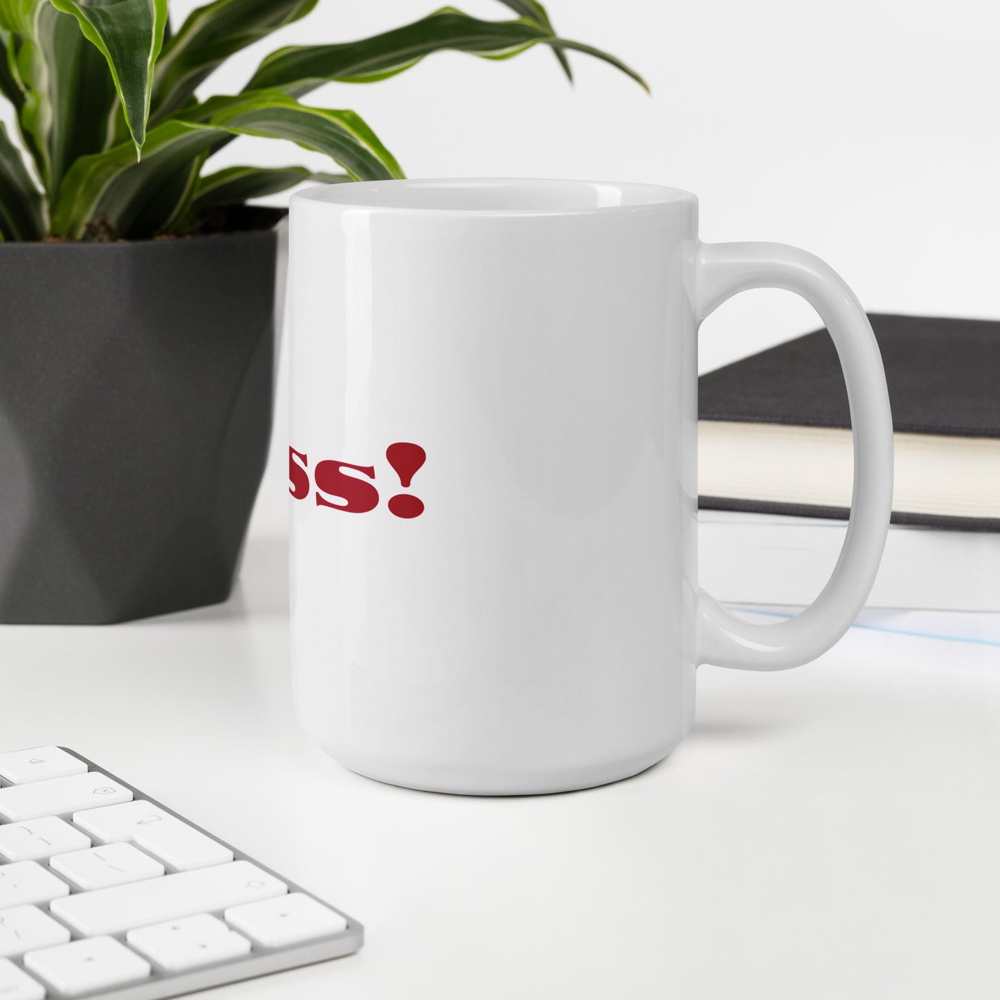 Yass! White glossy mug