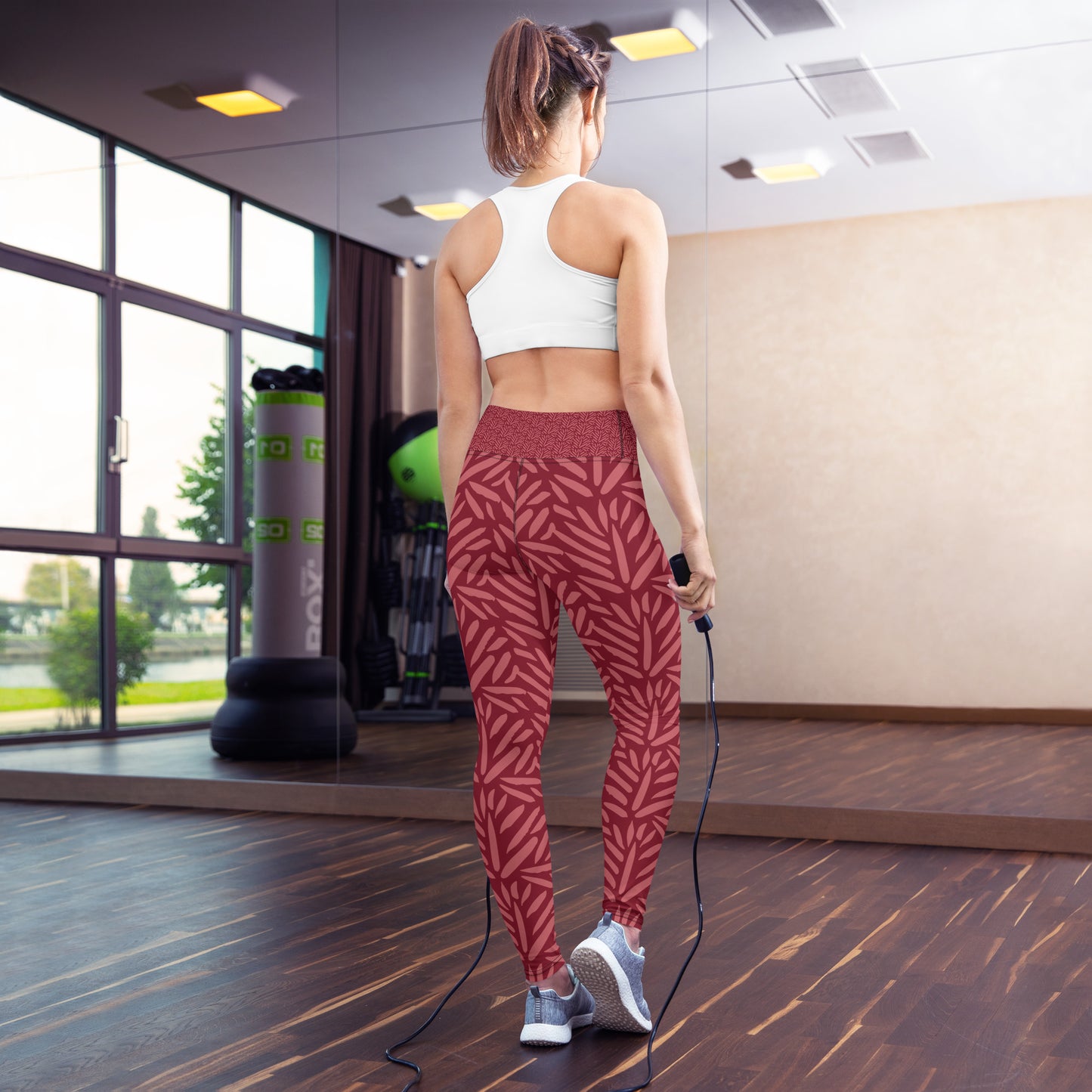 Yoga Leggings Burgundy