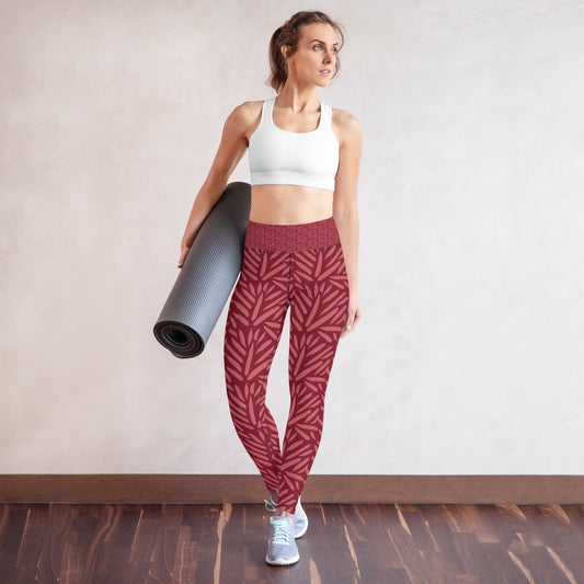 Yoga Leggings Burgundy