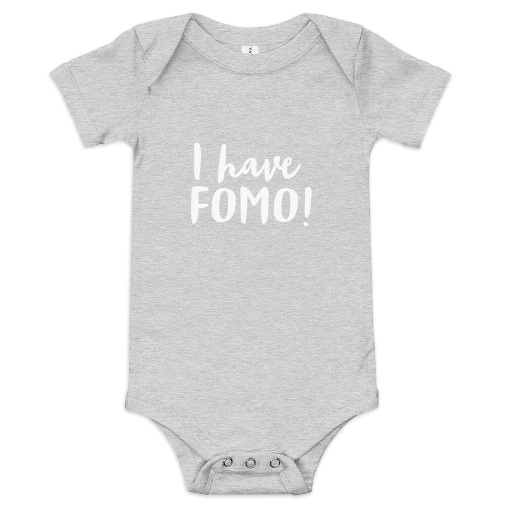 I have FOMO! Fear of missing out! Baby short sleeve one piece