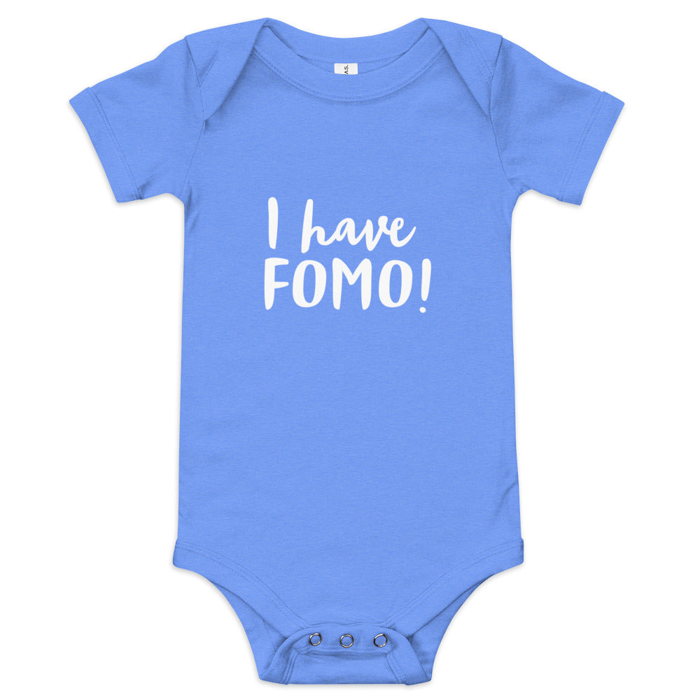 I have FOMO! Fear of missing out! Baby short sleeve one piece