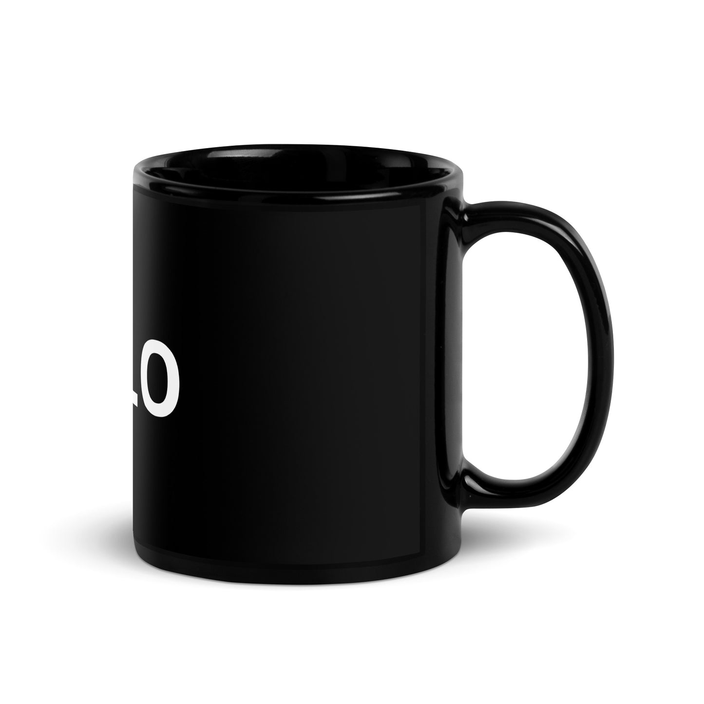 YOLO (You Only Live Once!) Black Glossy Mug