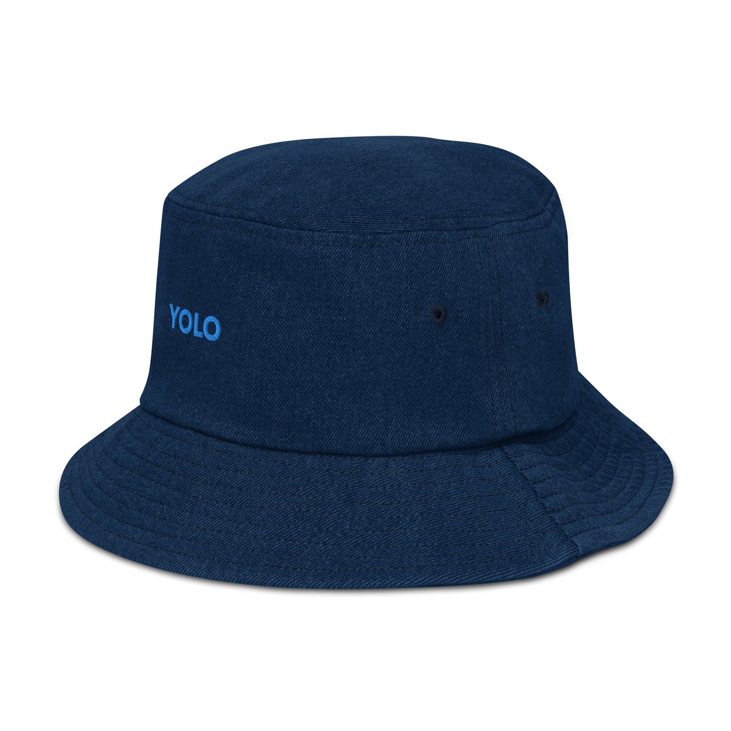 Denim bucket hat (YOLO - You only live once)