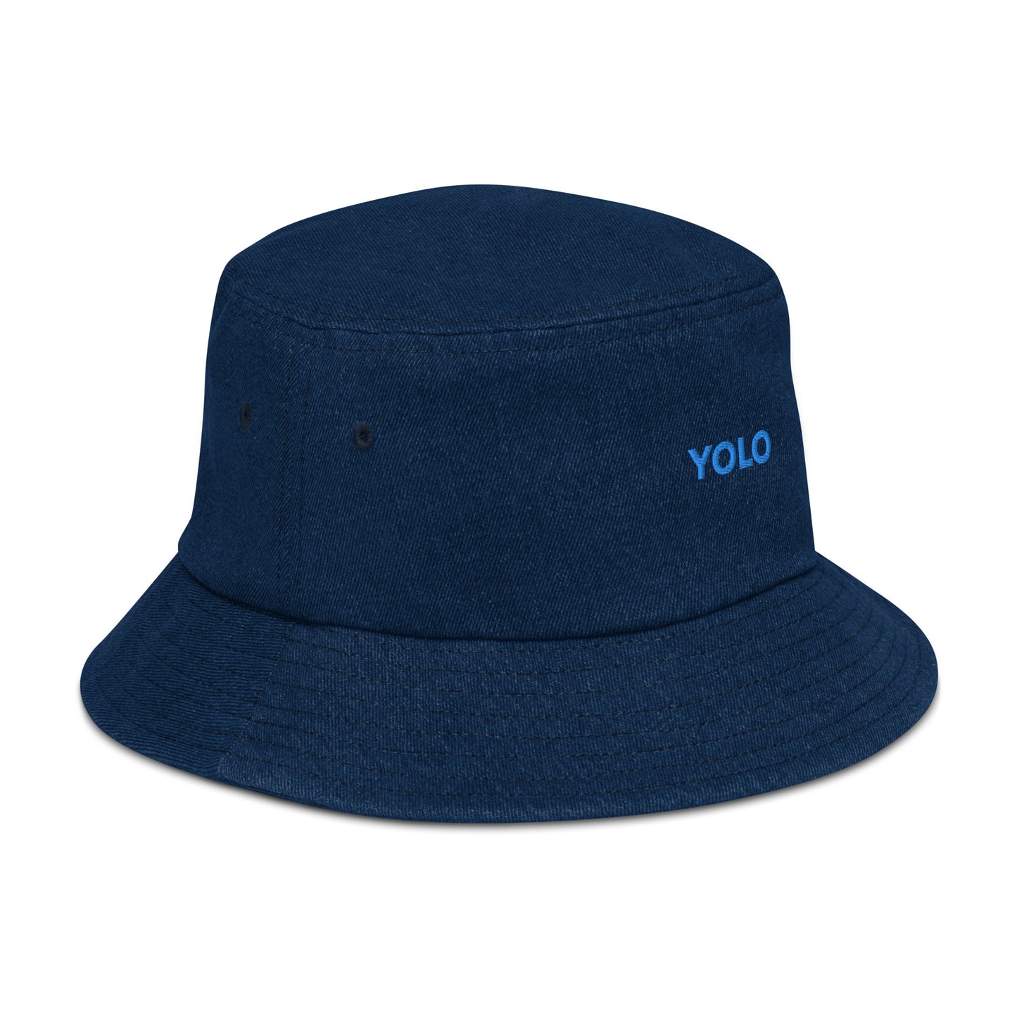 Denim bucket hat (YOLO - You only live once)