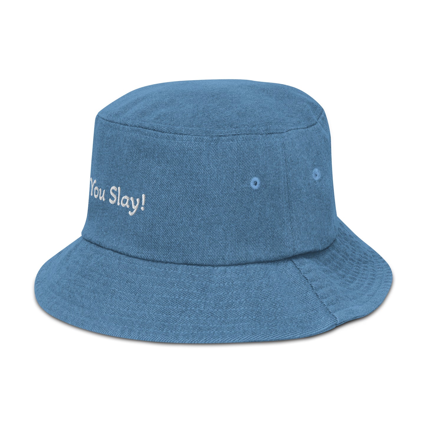 You Slay! Denim bucket hat