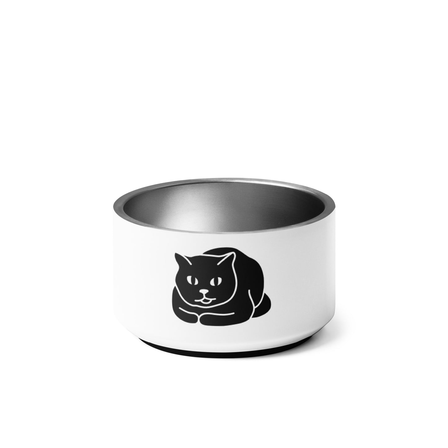 FAT BLACK CAT Pet bowl