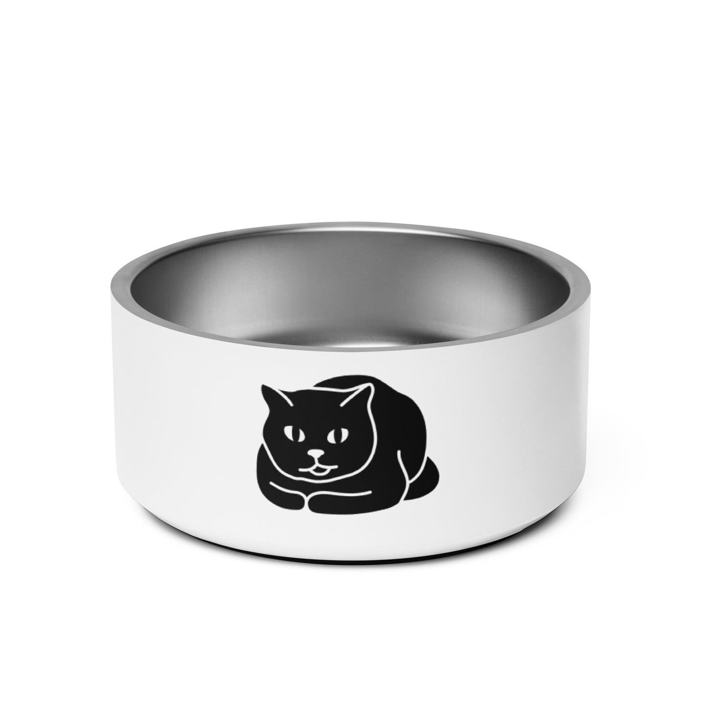 FAT BLACK CAT Pet bowl