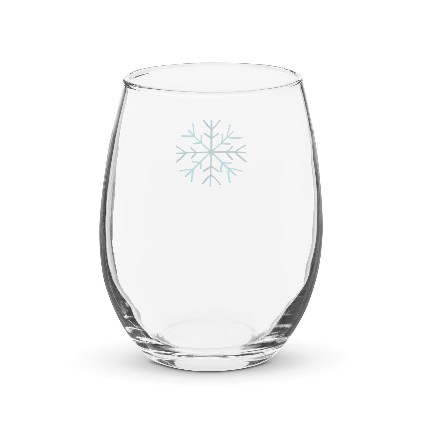 Christmas stemless wine glass