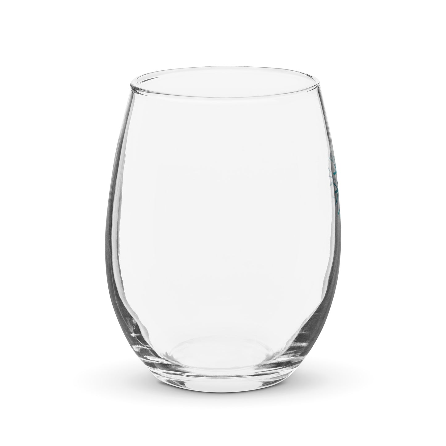 Christmas stemless wine glass