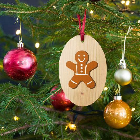 Gingerbread Wooden Christmas Ornaments